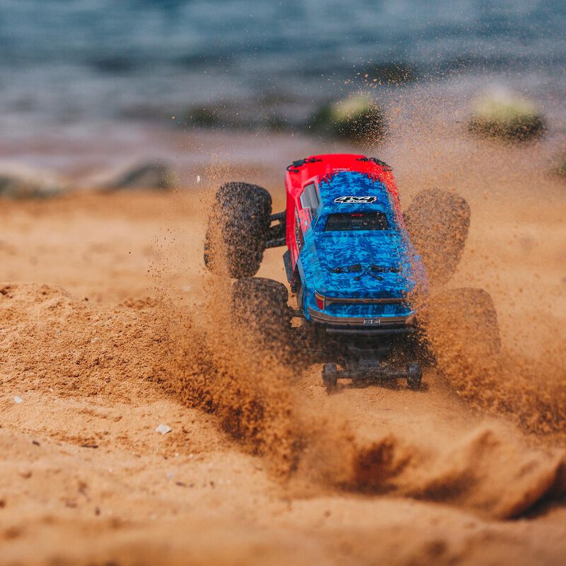 1/10 GRANITE 3S BLX 4WD Brushless Monster Truck with Spektrum RTR, Red/Blue