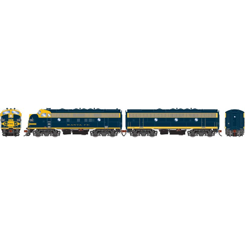 HO F7A / F7B Locomotive Set, Freight ATSF #218C, #235B