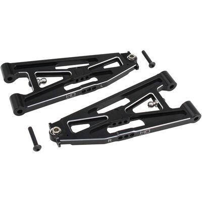 Black Aluminum Lower Front Arms: Losi Super Baja Rey (2) Black Aluminum Lower Front Arms: Losi Super Baja Rey (2)