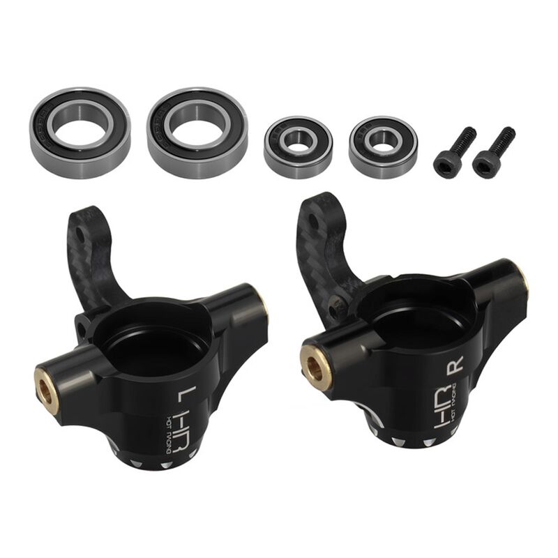 Hot Racing Aluminum Heavy Duty Steering Hub Set with Bearings, 1/10 JConcepts Reactor Wolf