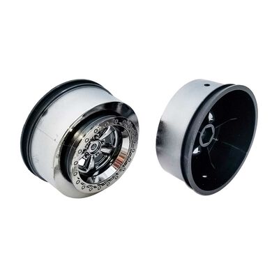 Drag Rear Wheels, 2.2" / 3", 12 mm hex, blk chrome Drag Rear Wheels, 2.2" / 3", 12 mm hex, blk chrome