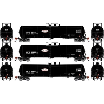 HO ATH 30K Ethanol Tank Car, GATX #35199/35203/35207 (3) HO ATH 30K Ethanol Tank Car, GATX #35199/35203/35207 (3)