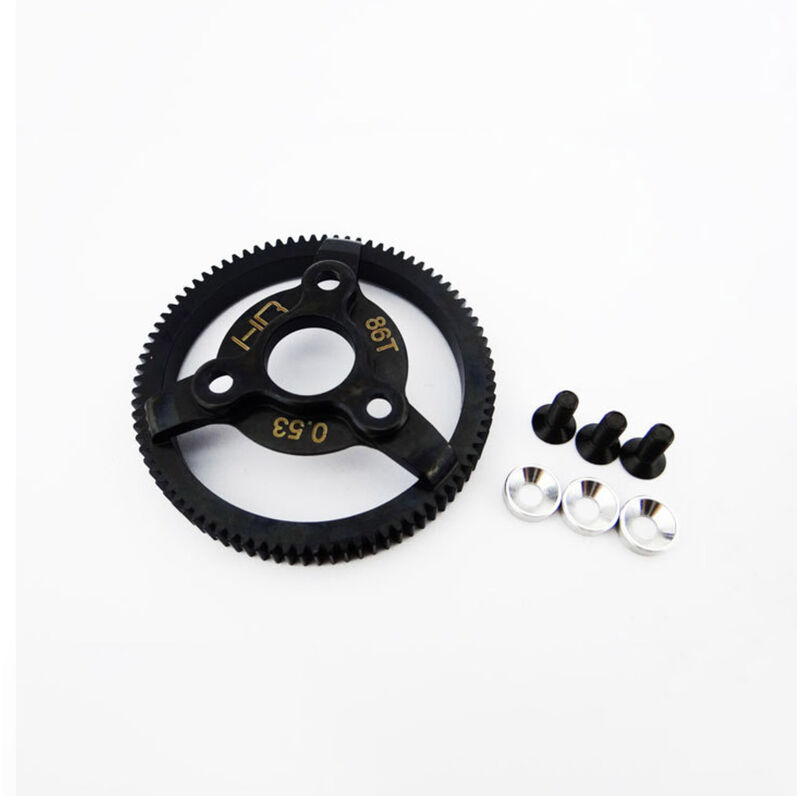 Hardened Steel 86T Spur Gear, 48 Pitch: Traxxas Bandit, Rustler, Slash, Stampede Hardened Steel 86T Spur Gear, 48 Pitch: Traxxas Bandit, Rustler, Slash, Stampede
