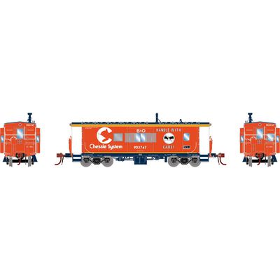 HO GEN ICC Bay Window Caboose w/Lights, BO 'Chessie/BO CCH Caboose' #903747 HO GEN ICC Bay Window Caboose w/Lights, BO 'Chessie/BO CCH Caboose' #903747