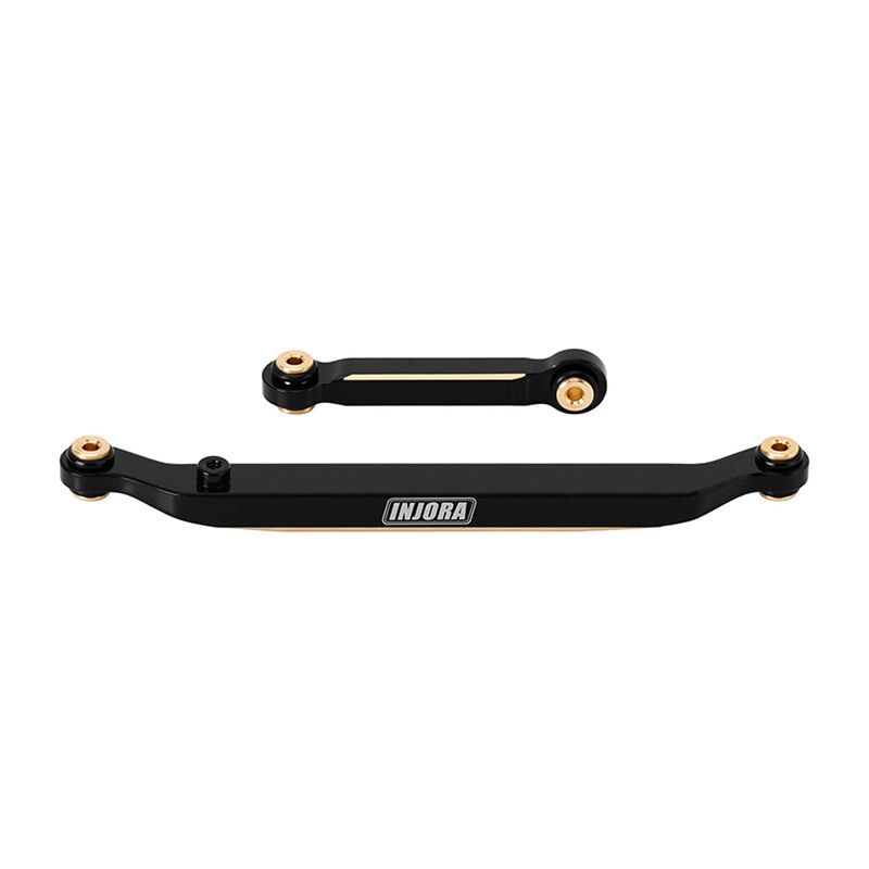 INJORA 14g Black Brass Steering Links for SCX24