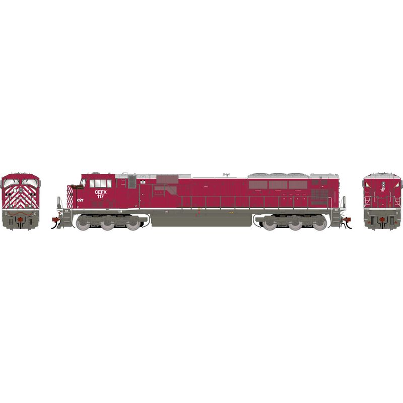 HO GEN SD90MAC Locomotive w/DCC & SOUND, CEFX #117 HO GEN SD90MAC Locomotive w/DCC & SOUND, CEFX #117