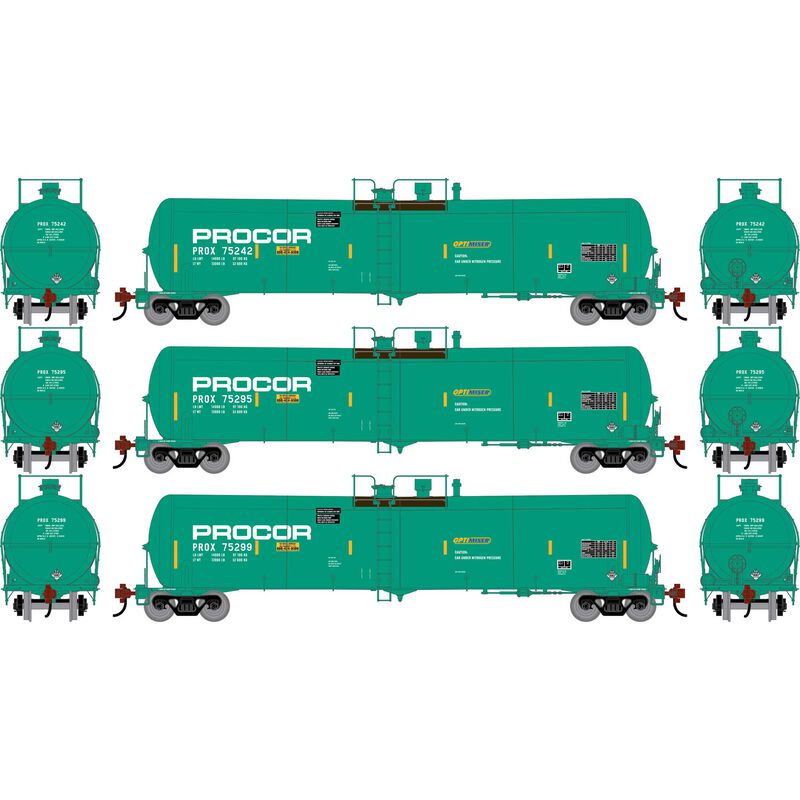 HO ATH 30K Ethanol Tank Car, PROX #75242/75295/75299 (3) HO ATH 30K Ethanol Tank Car, PROX #75242/75295/75299 (3)