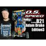 O.S. Speed B21 Adam Drake Edition 3, 1/8 Buggy Engine & Pipe Combo Set