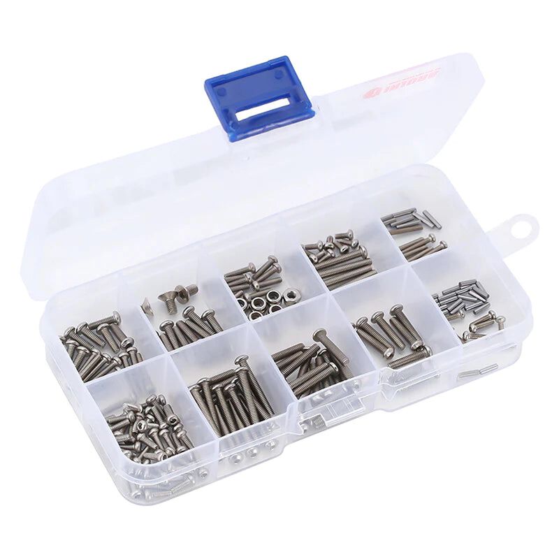 INJORA Stainless Steel Hardware Kit, 1/18 Traxxas TRX-4M