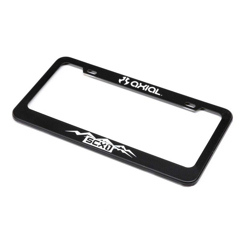 Axial SCX1 Steel License Plate Frame, White