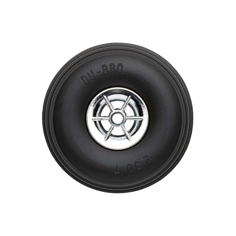 Treaded Chrome Wheels, 2-1/2" Diameter (2)
