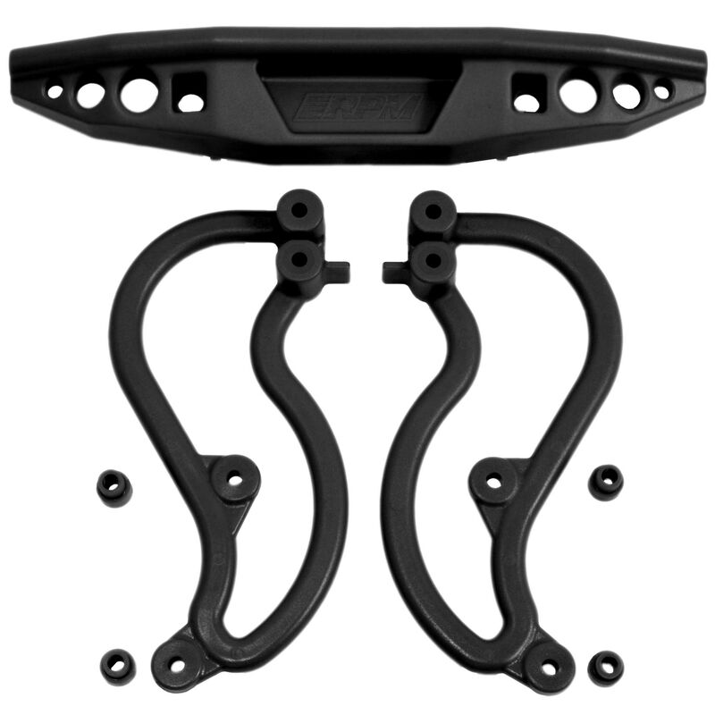 Rear Bumper, Black: Stampede 2WD
