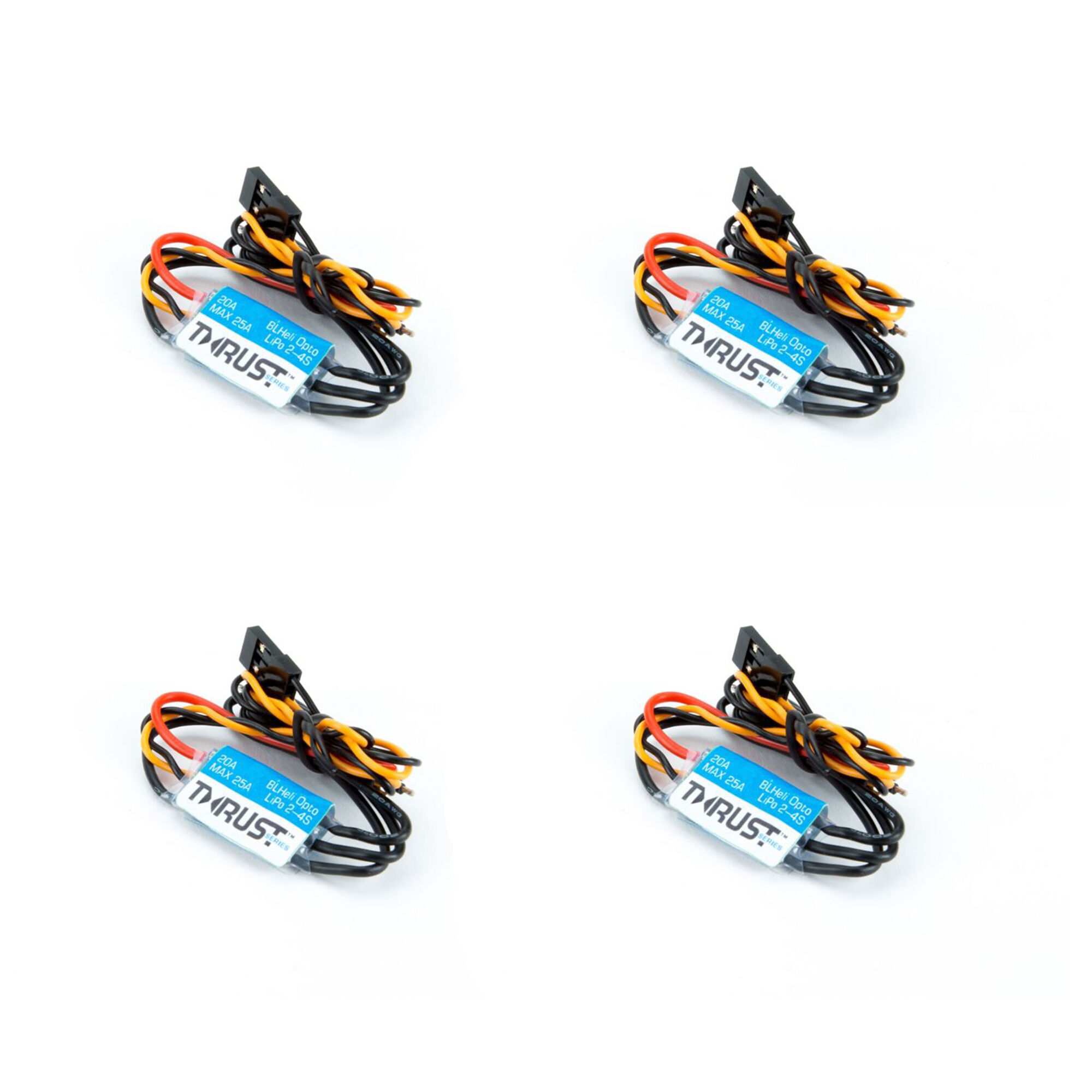 Blade 20A ESC BLHeli FPV Opto Quad Pack (4) | Horizon Hobby