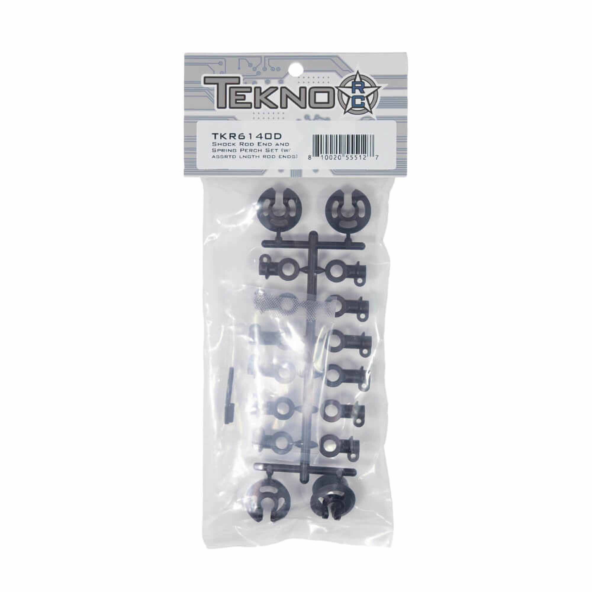 TEKNO RC LLC TEKNO RC LLC Shock Rod End & Spring Perch Set, 1/8