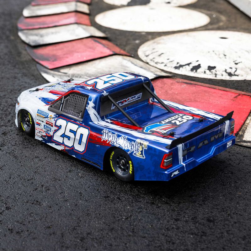 Pro-Line Racing 1/12 Pre-Cut/Pre-Painted 2024 Ram NASCAR Truck Series America 250 Body: Losi NASCAR® Race Car