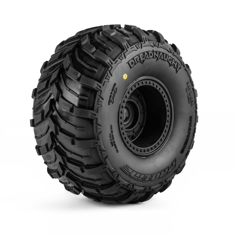ARRMA 1/8 Dreadnaught Front/Rear Tire MTD QUAKE 4S Wheel (2): QUAKE 4S