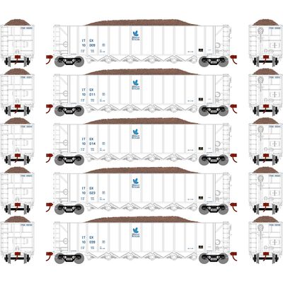 HO RTR 5Bay Rapid Discharge Hopper ITGX White#3(5) HO RTR 5Bay Rapid Discharge Hopper ITGX White#3(5)