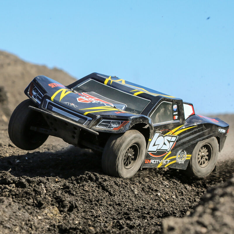 Camion RC Short Course Losi Tenacity TT Pro SCT 1/10 4WD Brushless - Prêt à Rouler (RTR) - Décoration Falken