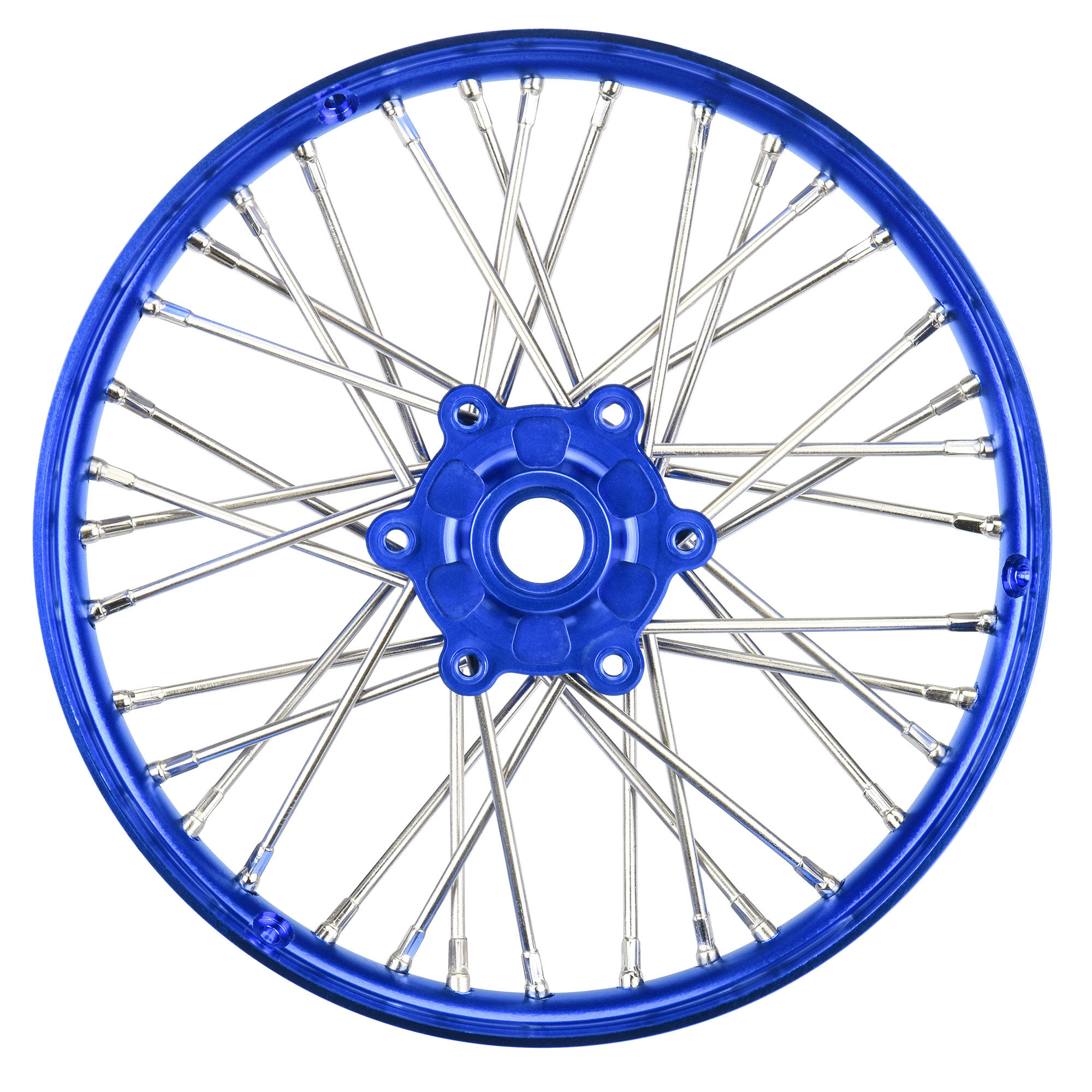 Pro-Line Racing 1/4 Pro-Spec Aluminum V2 Bead Front Wheel Blue