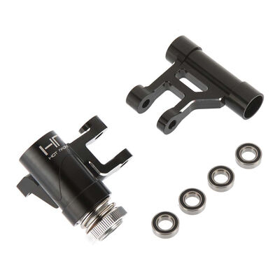 Black Aluminum Bearing Steering: Losi DBXL, Monster Truck XL Black Aluminum Bearing Steering: Losi DBXL, Monster Truck XL