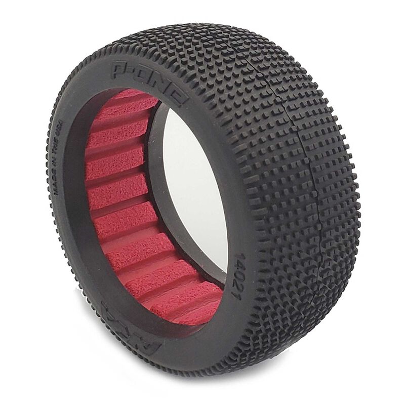 1/8 P1 Ultra Soft Buggy Tires with Red Inserts (2)