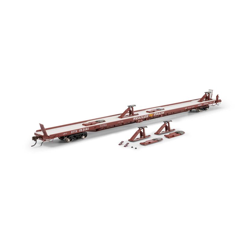 Athearn Genesis HO GEN F89-F Flat Car, XTTX 'Brown' #153141