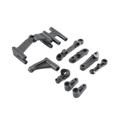 Servo Mount, Steering Servo Set Plastic: Baja Rey Servo Mount, Steering Servo Set Plastic: Baja Rey