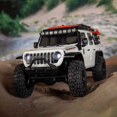 1/30 SCX30 Jeep Wrangler JLU 4X4 RTR Brushed Rock Crawler (Battery & Charger Included), White 1/30 SCX30 Jeep Wrangler JLU 4X4 RTR Brushed Rock Crawler (Battery & Charger Included), White