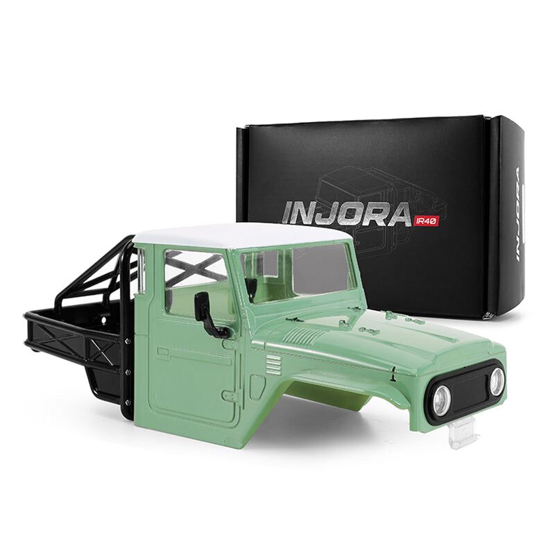 INJORA 1/18 IR40 Rock Crawler Hard Body, Green, 1/18 Traxxas TRX-4M Defender/ Bronco