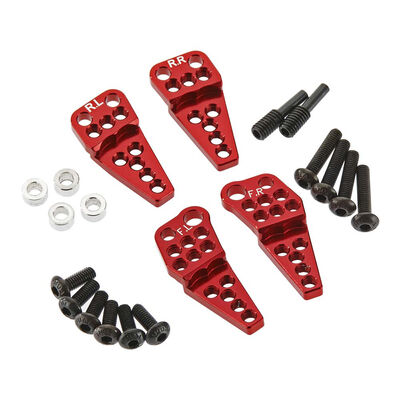 Adjustable Offset Multi Shock Mount: SCX10 II, Red Adjustable Offset Multi Shock Mount: SCX10 II, Red