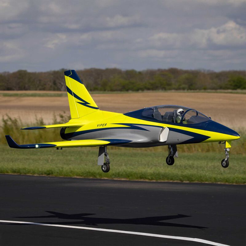Viper 100N Turbine Jet ARF with Retract Set, KingTech K-102G4+, 8 Spektrum Servos, Spektrum AR20410T Powersafe Receiver, and Synapse AS3X+ Module