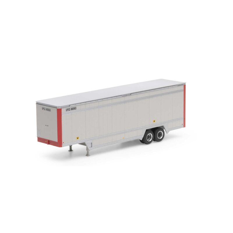 HO 40' Drop Sill Parcel Trailer, UPS/Red Ends#86963