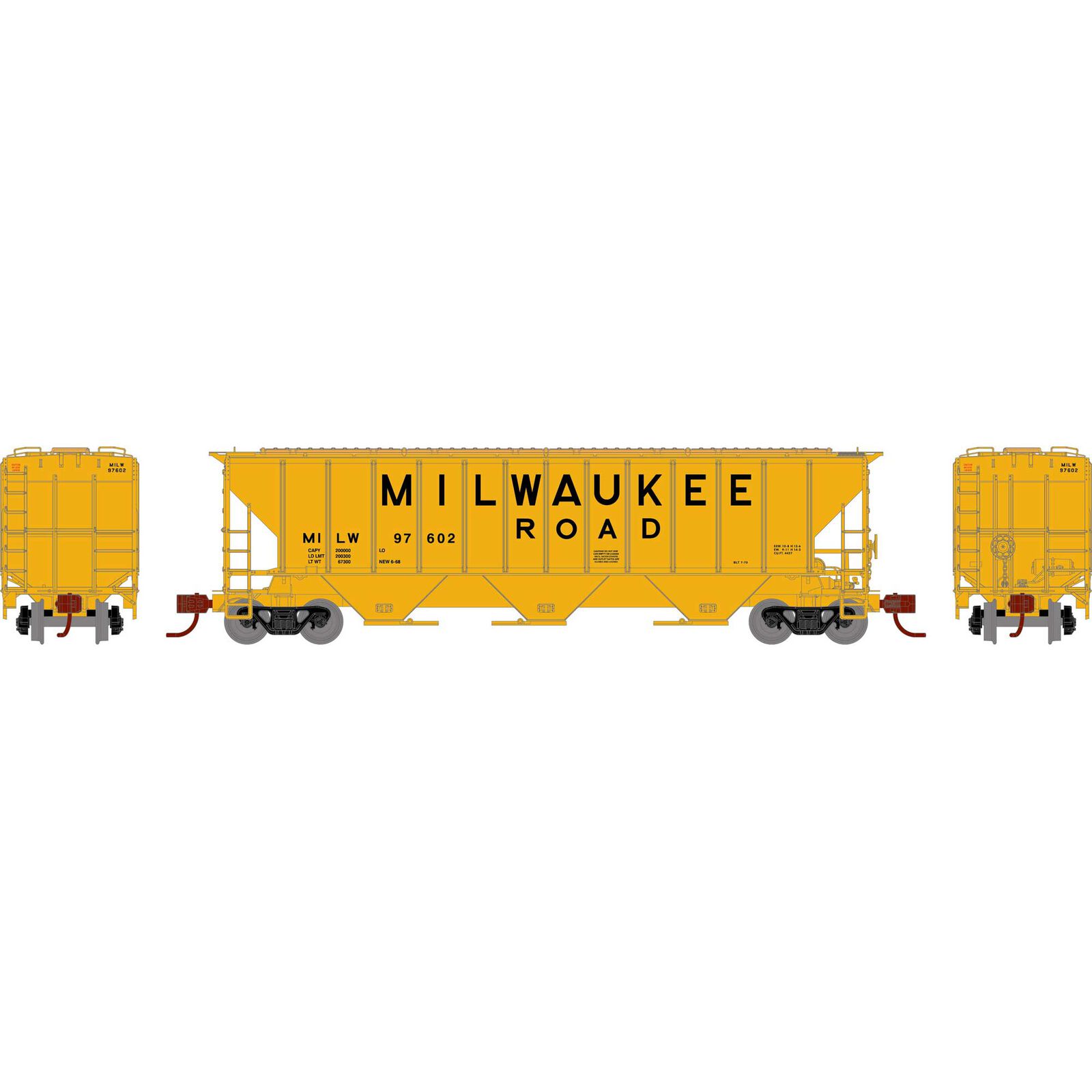 N PS 4427 Covered Hopper, MILW #97602