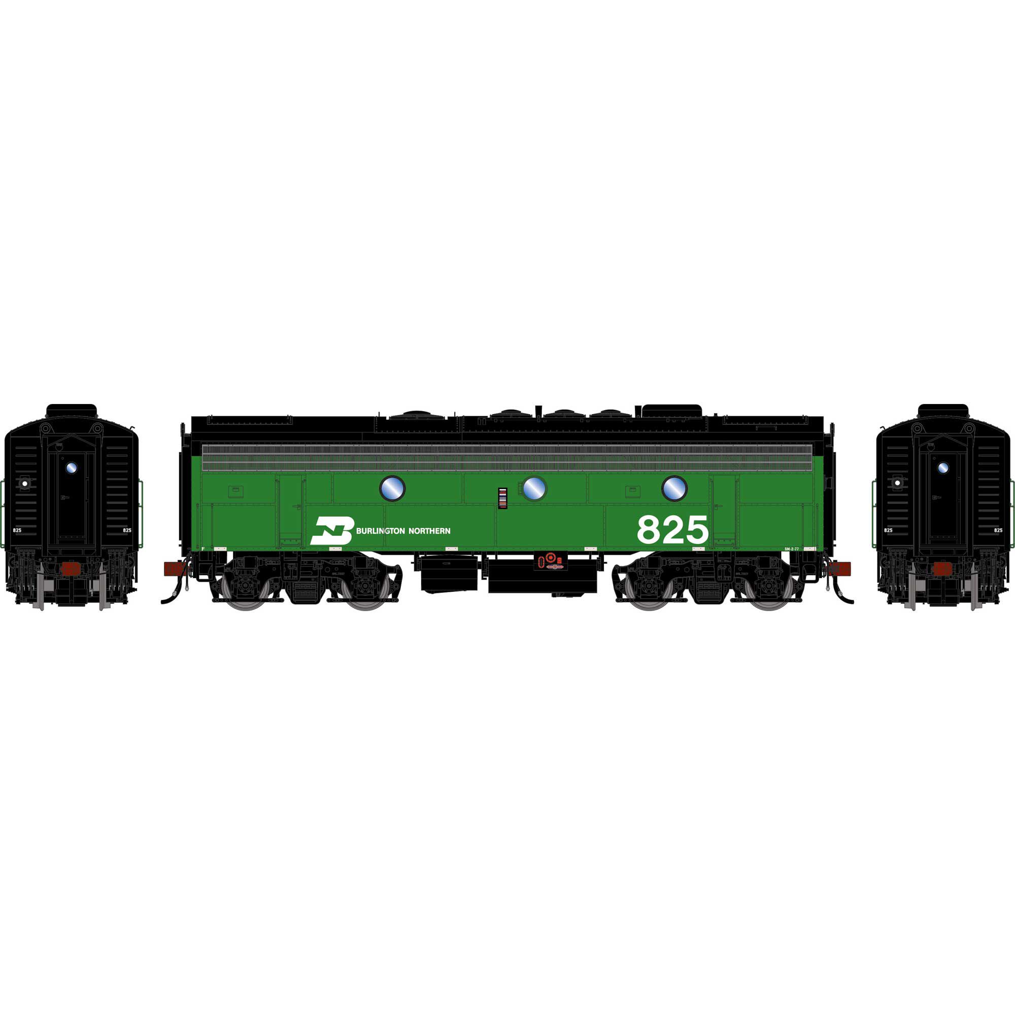 Athearn Genesis HO GEN F9B Locomotive w/DCC & Sound, BN 'Freight