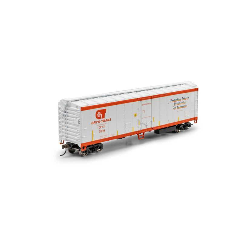 Roundhouse HO 50' Smooth Side Mechanical Reefer, CRYX 'Cemetery Road' #7039 Roundhouse HO 50' Smooth Side Mechanical Reefer, CRYX 'Cemetery Road' #7039