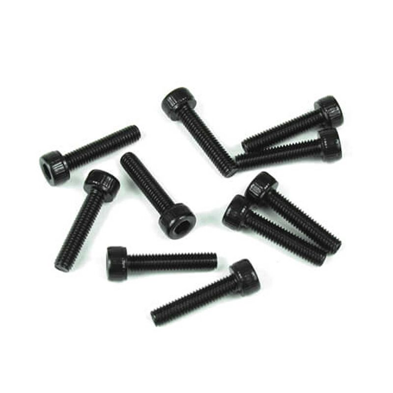 M3x14mm Cap Head Screws, Black (10)