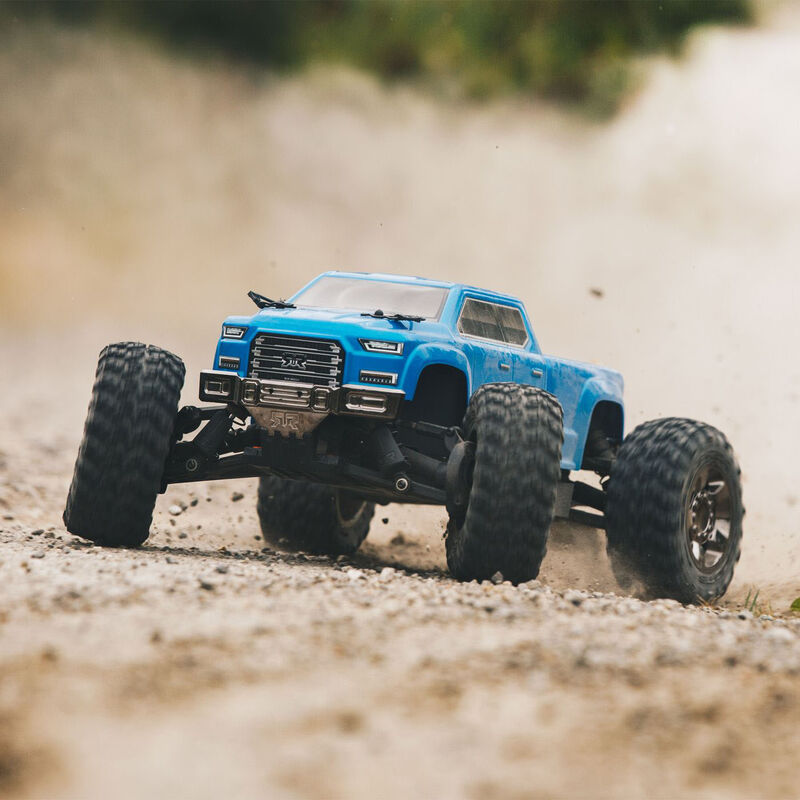 1/10 BIG ROCK CREW CAB 3S BLX 4WD Brushless Monster Truck with Spektrum RTR, Blue