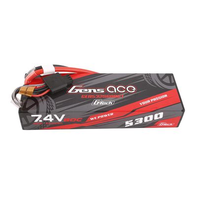 7.4V 5300mAh 2S 60C G-Tech Smart Hardcase LiPo Battery: Deans 7.4V 5300mAh 2S 60C G-Tech Smart Hardcase LiPo Battery: Deans