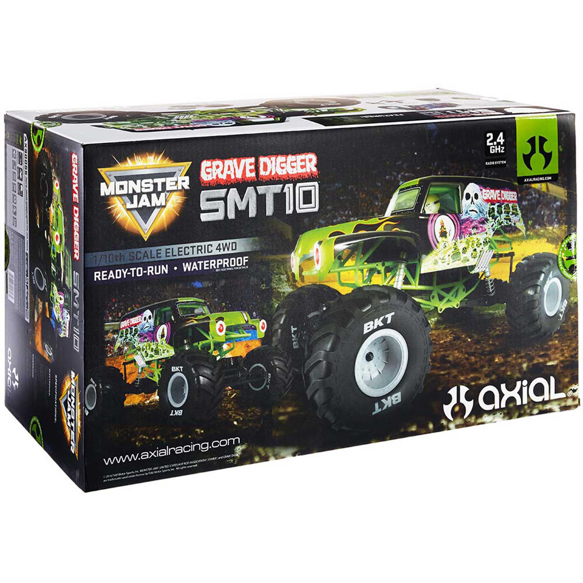 Axial 1/10 SMT10 Grave Digger Brushed Monster Jam Truck 4WD RTR