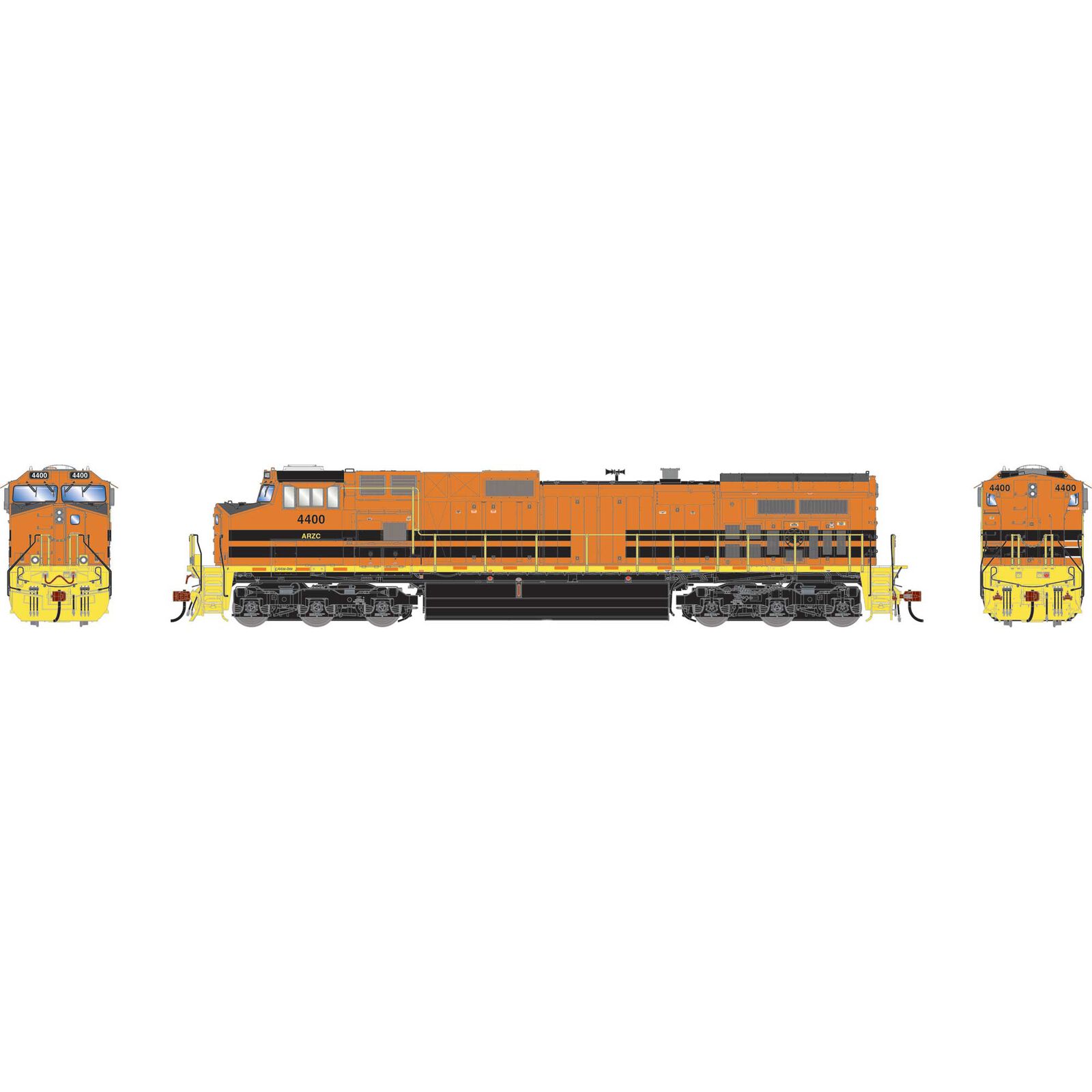 HO GE Dash 9-44CW Locomotive, ARZC #4400