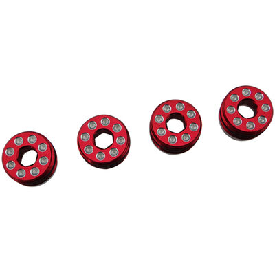 Aluminum Delrin Cap Hub Nut Red: ARRMA 1/8 Aluminum Delrin Cap Hub Nut Red: ARRMA 1/8