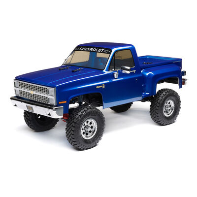 1/10 SCX10 III Base Camp 1982 Chevrolet K10 4X4 RTR Brushed Rock Crawler, Blue 1/10 SCX10 III Base Camp 1982 Chevrolet K10 4X4 RTR Brushed Rock Crawler, Blue