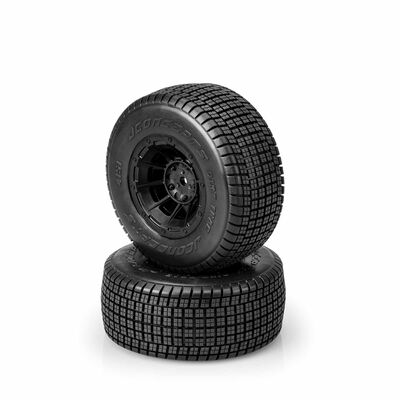 1/10 Dirt Trac 2.2" 2WD Rear Pre-Mounted Short Course Truck Tires, Green Compound (2) 1/10 Dirt Trac 2.2" 2WD Rear Pre-Mounted Short Course Truck Tires, Green Compound (2)
