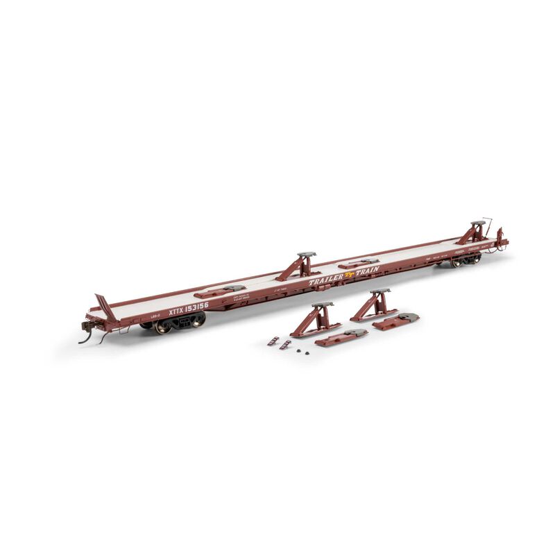 Athearn Genesis HO GEN F89-F Flat Car, XTTX 'Brown' #153156