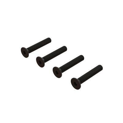 Flat Head Hex Machine Screw M4x24mm (4) Flat Head Hex Machine Screw M4x24mm (4)