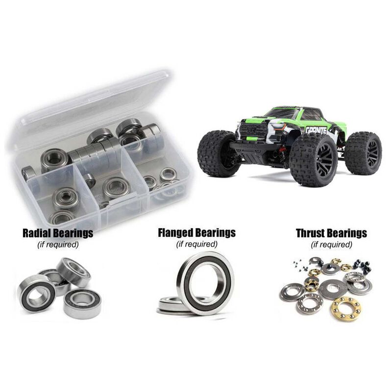 Rubber Shielded Bearing Kit, 1/18 ARRMA Granite GROM