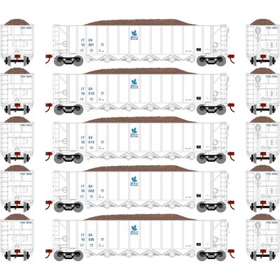 HO RTR 5Bay Rapid Discharge Hopper ITGX White#2(5) HO RTR 5Bay Rapid Discharge Hopper ITGX White#2(5)