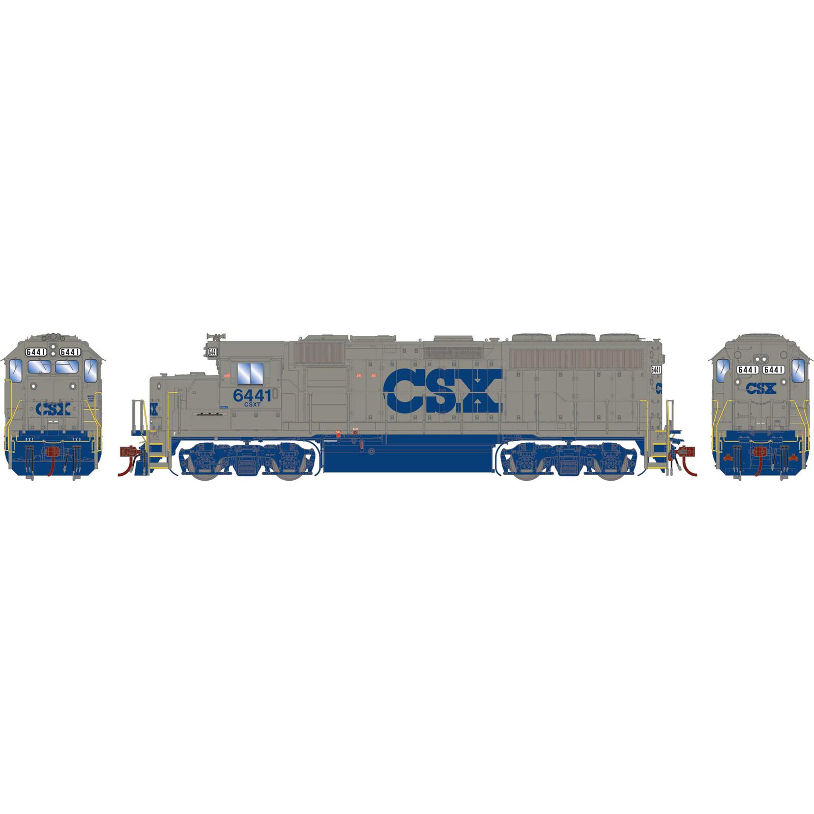 HO GP40P-2 Locomotive with DCC & Sound, CSXT #6441