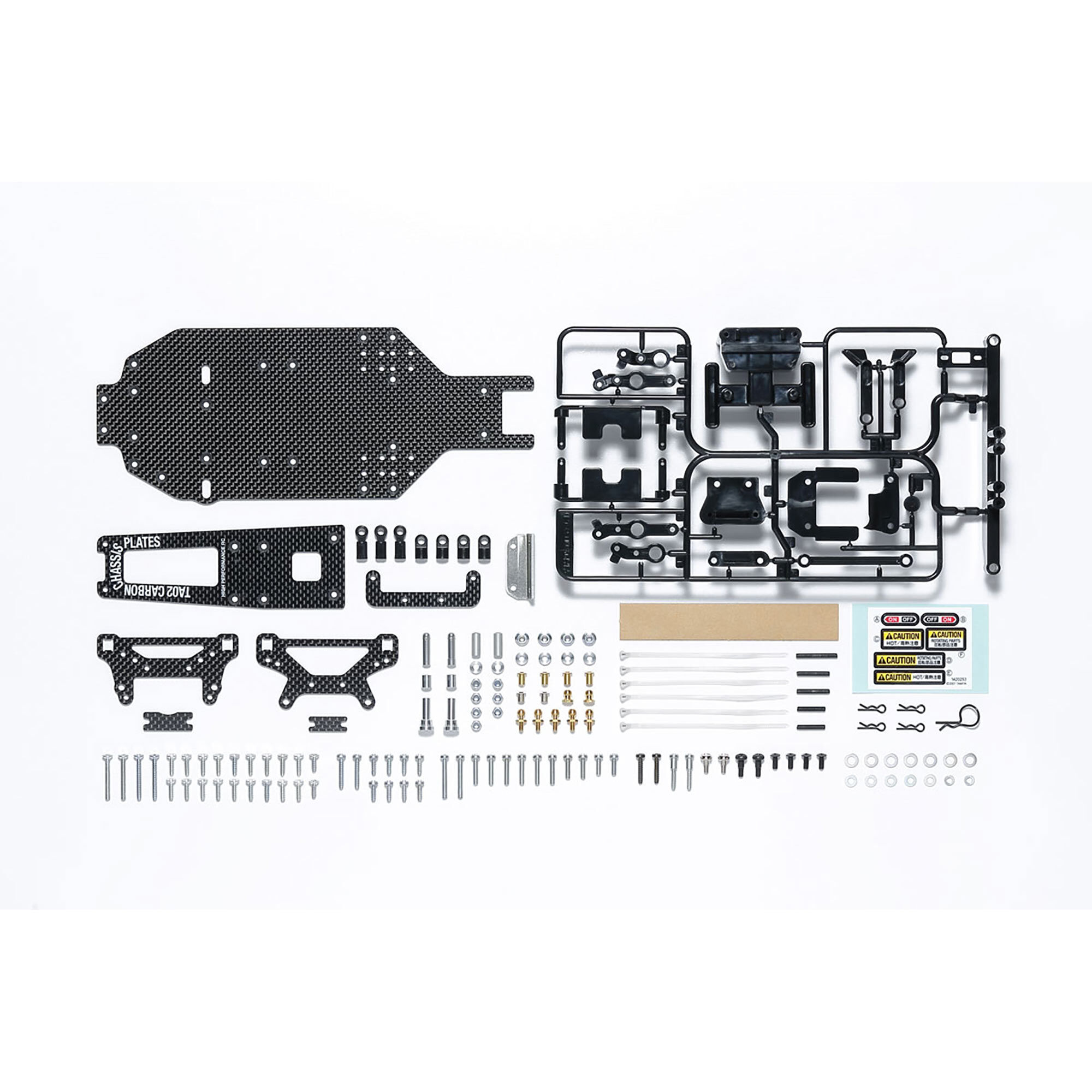 Tamiya Tamiya Carbon Chassis Conversion Set: TA02 | Horizon Hobby