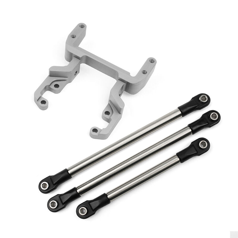Currie F9 Servo Mount Kit, Clear: SCX10-II
